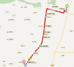 青城山から熊猫楽園バス
