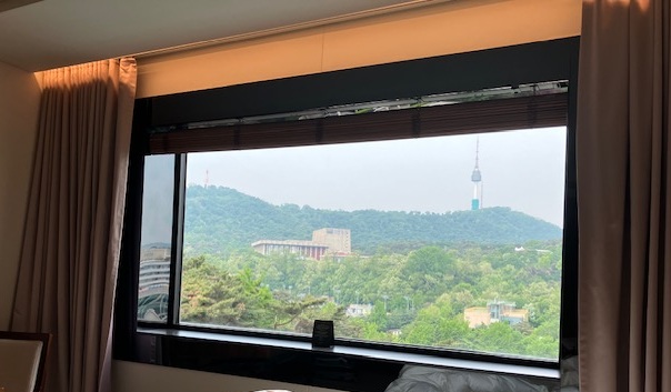 新羅ホテル部屋からの眺め