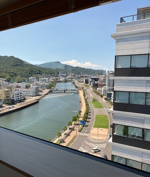 ヒルトン長崎エグゼクティブラウンジ景色